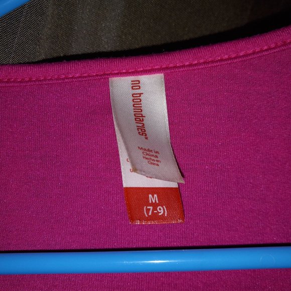 Hot Pink Sequined Tie Front Top - Picture 5 of 5